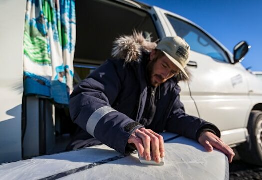 Furgoneta grande para viajar en un camper por Islandia.