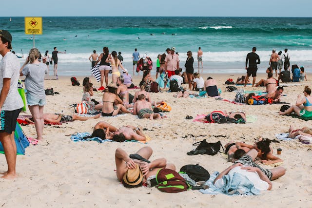 Playa en Sidney, Australia. Presupuesto para viajar a Australia.